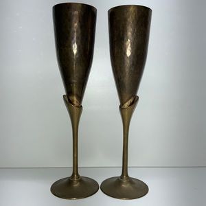 India Brass Goblet / Cups / Wedding Salute